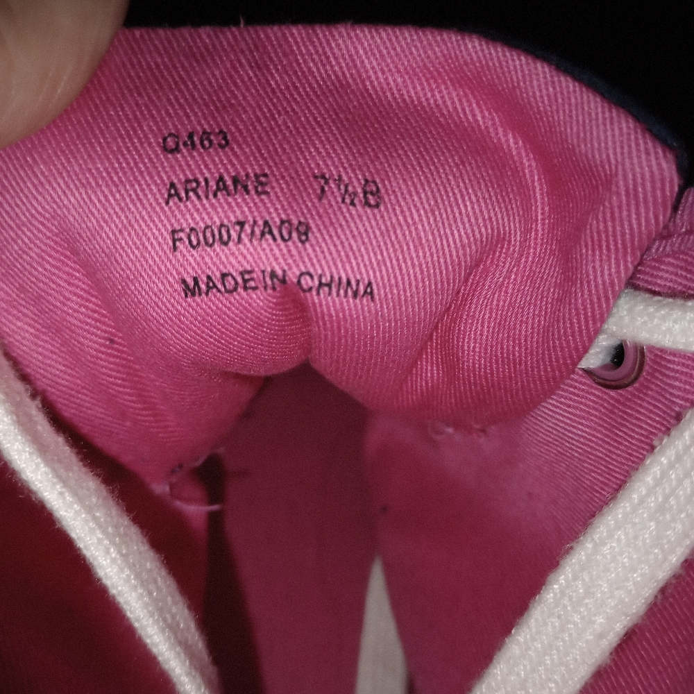 IOB Women's  Coach Ariane Happy Girl High Top Sneakers Navy/Pink Size 7.5 M - Picture 8 of 11
